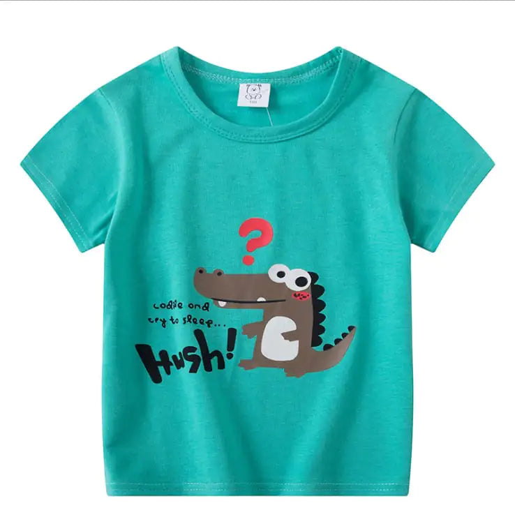 Cartoon Short Sleeve T-shirt for Kids (Boys & Girls)