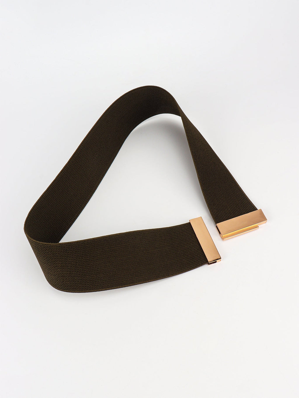 Alloy Buckle Elastic Belt - Stretch Waist Belt Women