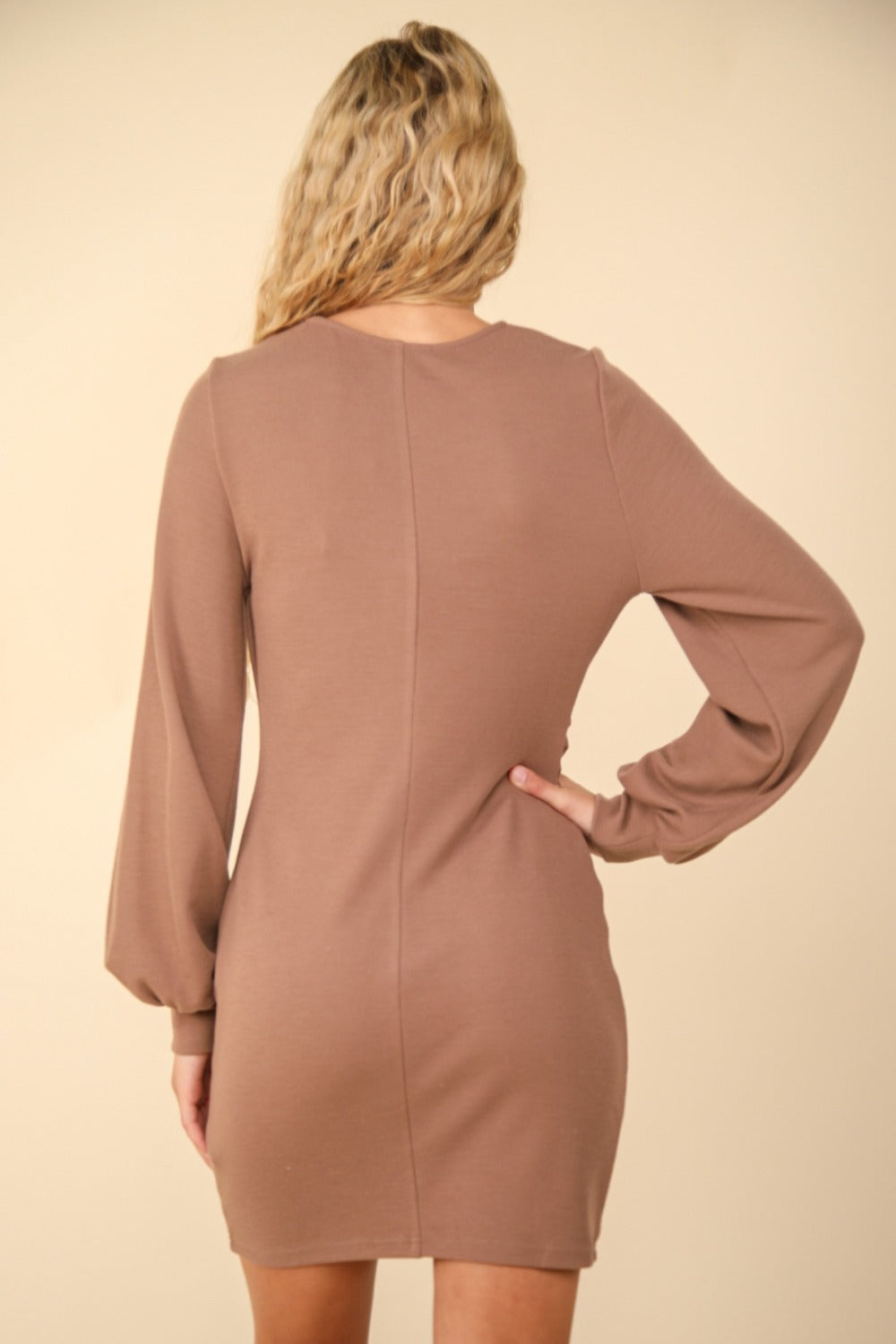 Ruched Detail Bodycon Mini Dress for Night Out