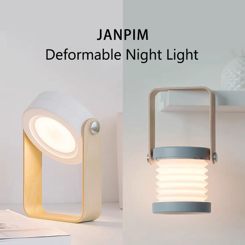 Foldable LED Lantern Lamp - Portable Touch Dimmable Reading Light