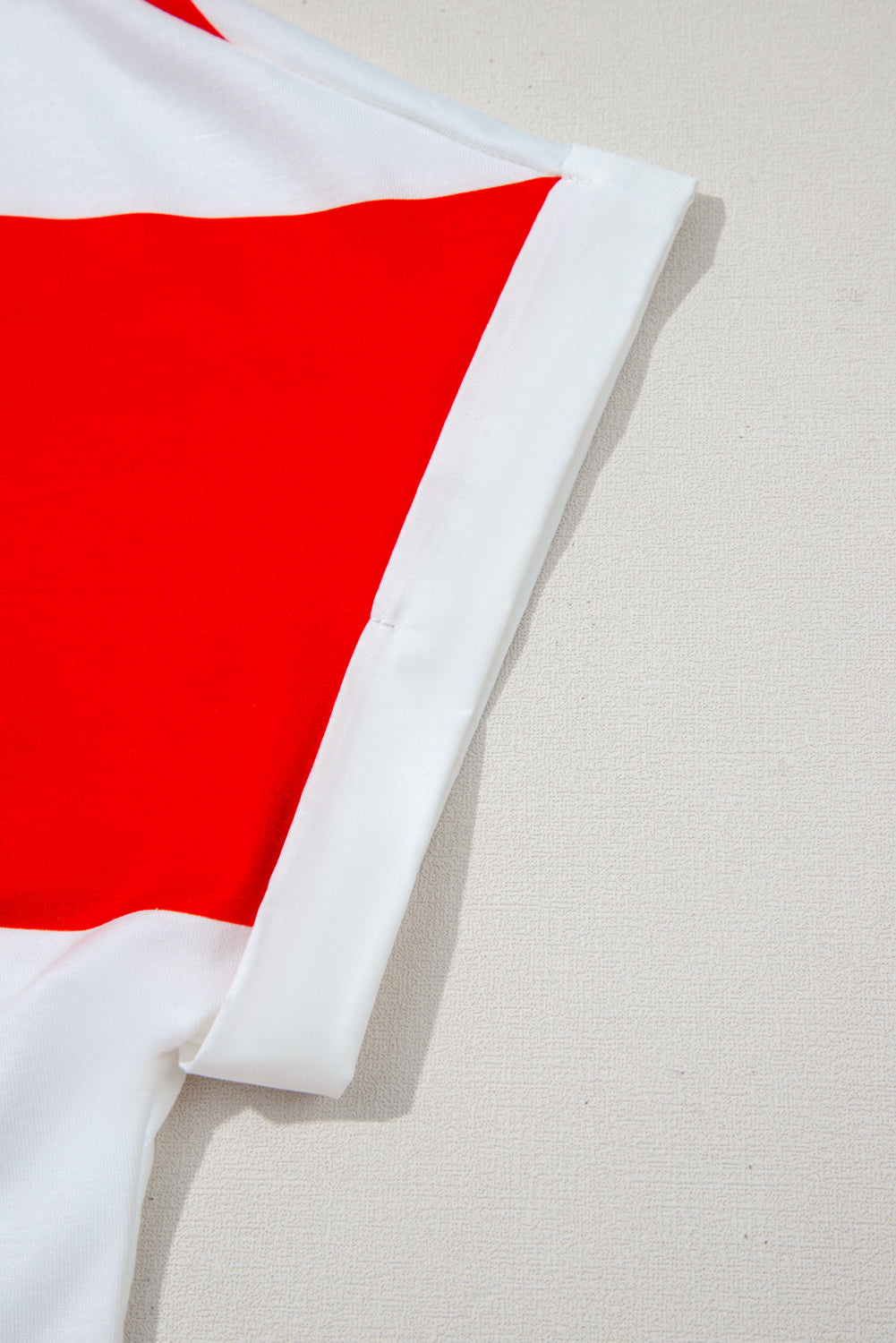 Faith Dolman Short Sleeve Top in Red and White Stripe