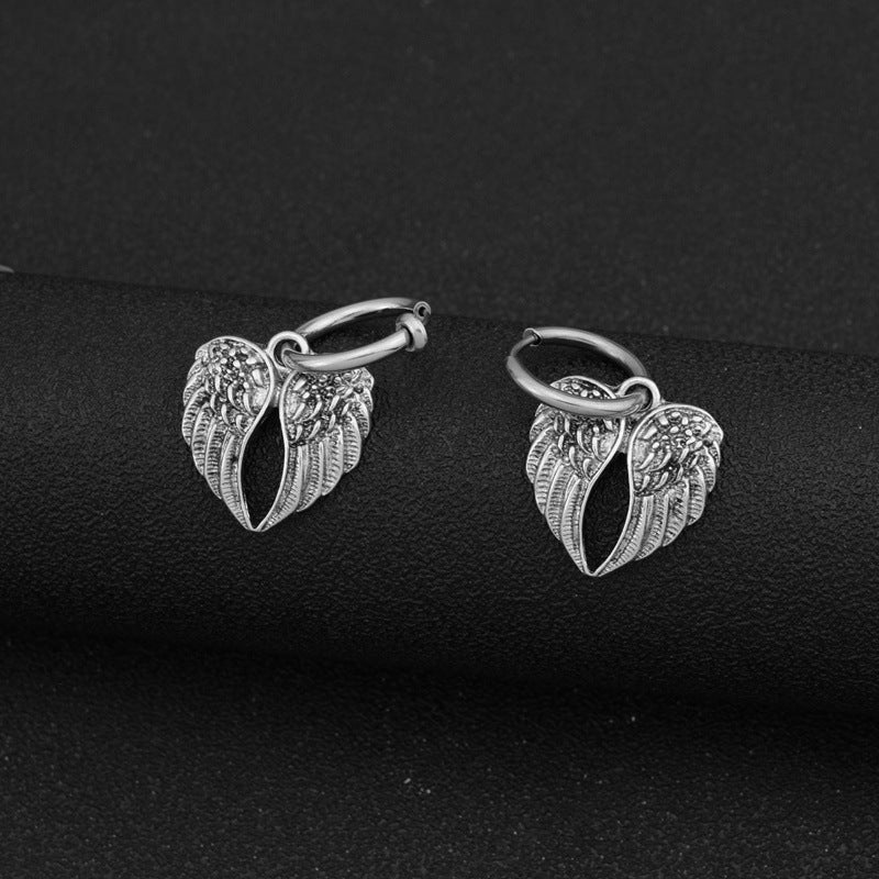 European And American-style Jewelry Angel Wing Earrings