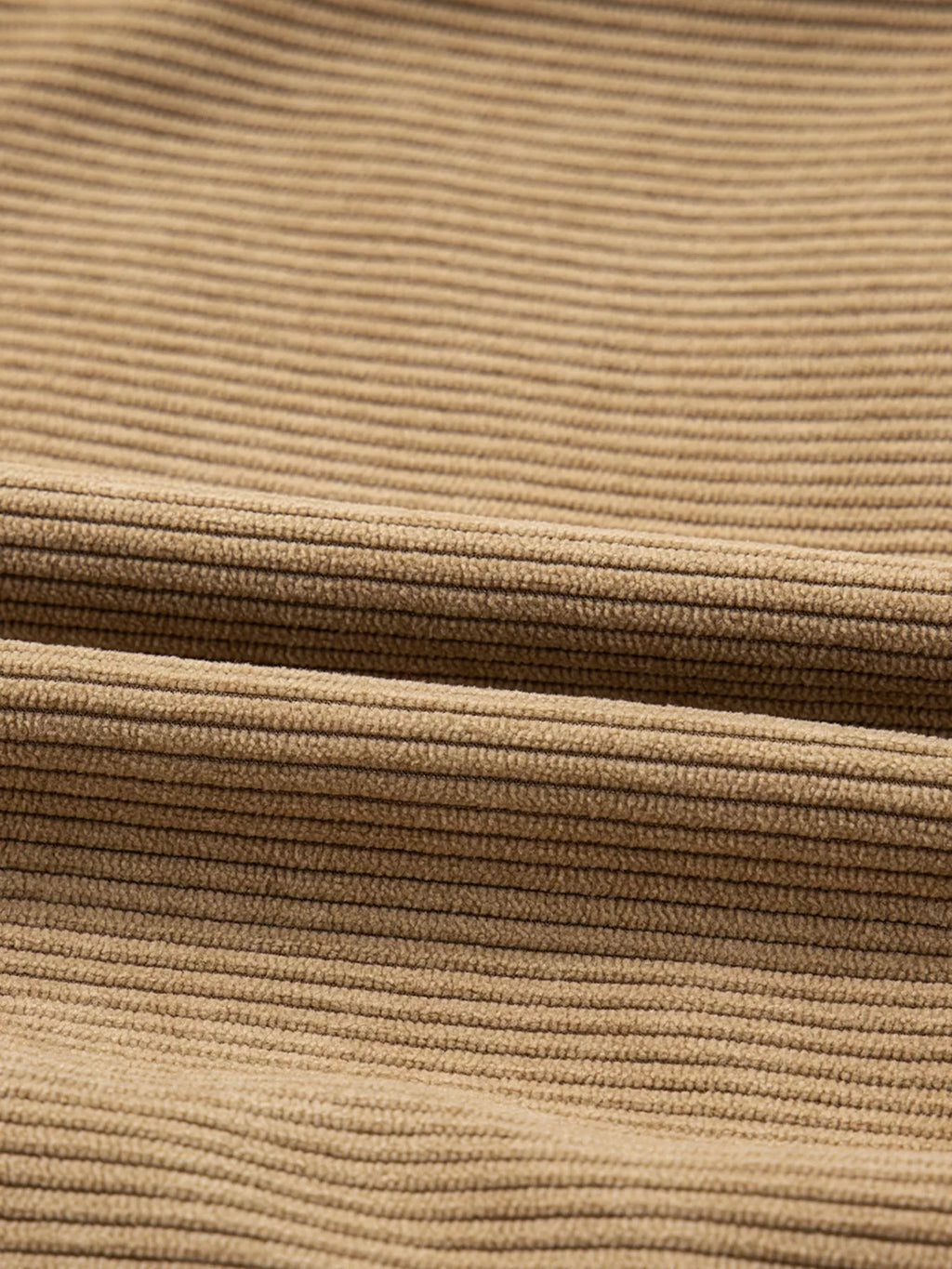 Women's Button-Front Corduroy Mini Skirt in Tan - Image 9
