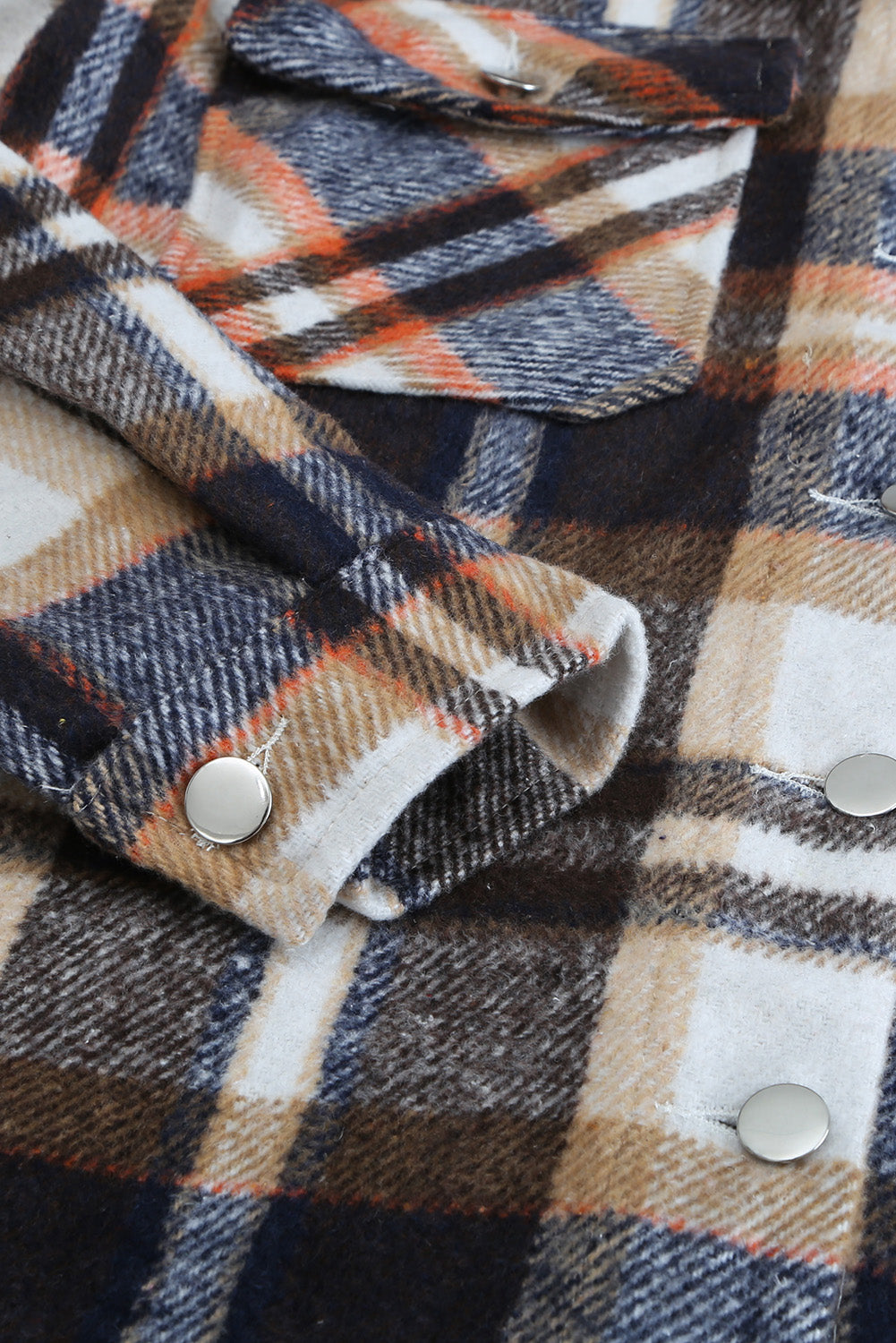 Brown Plaid Flannel Shacket | Button-Up Long Sleeve