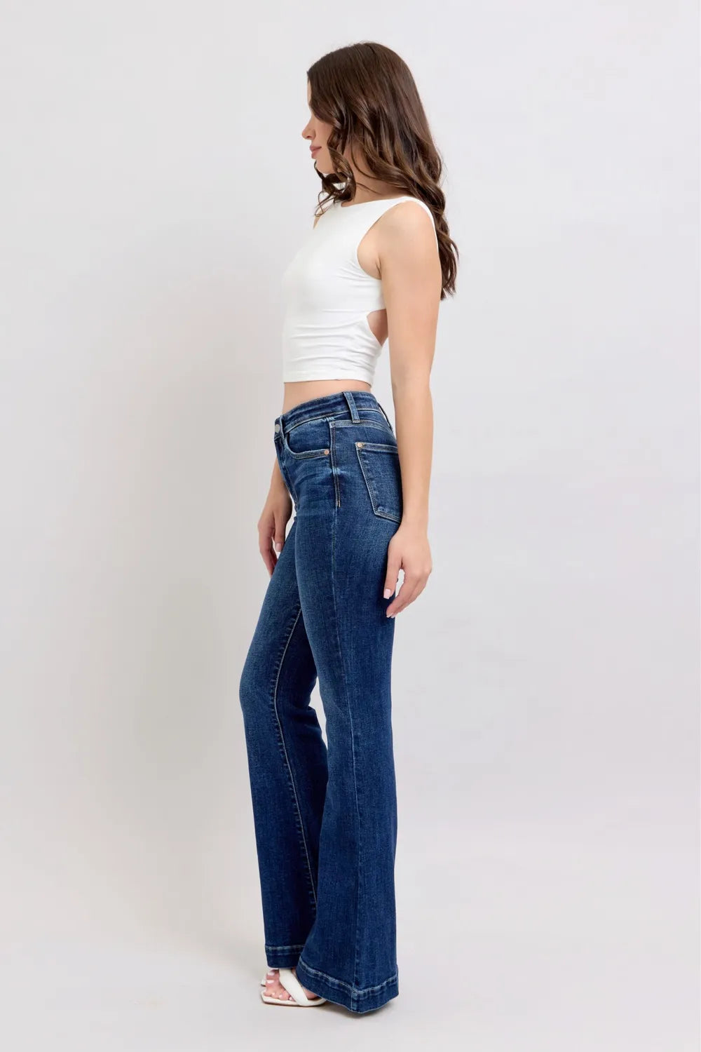 Judy Blue High Rise Flare Jeans with Pockets