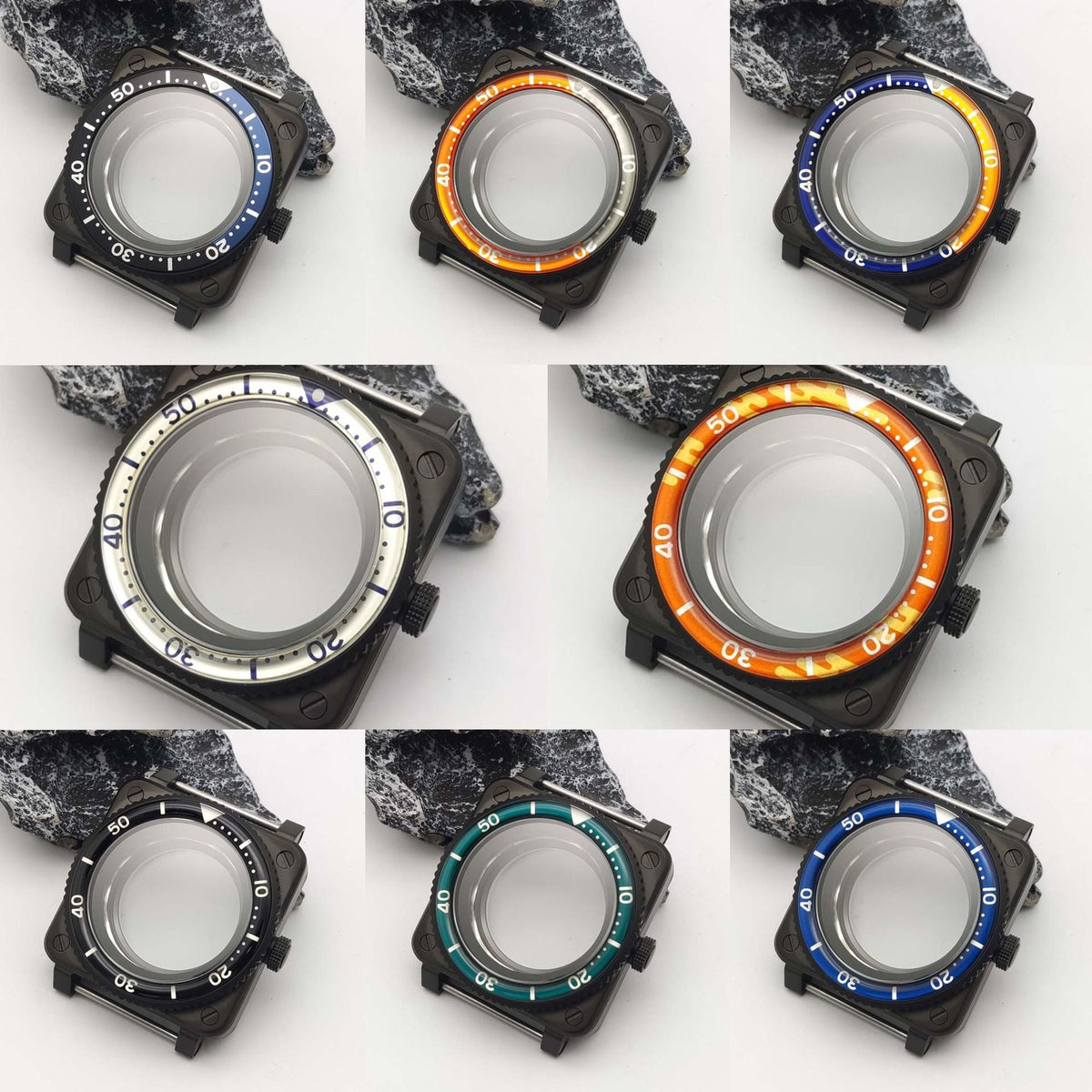 Modified Parts Square Base Watch Case