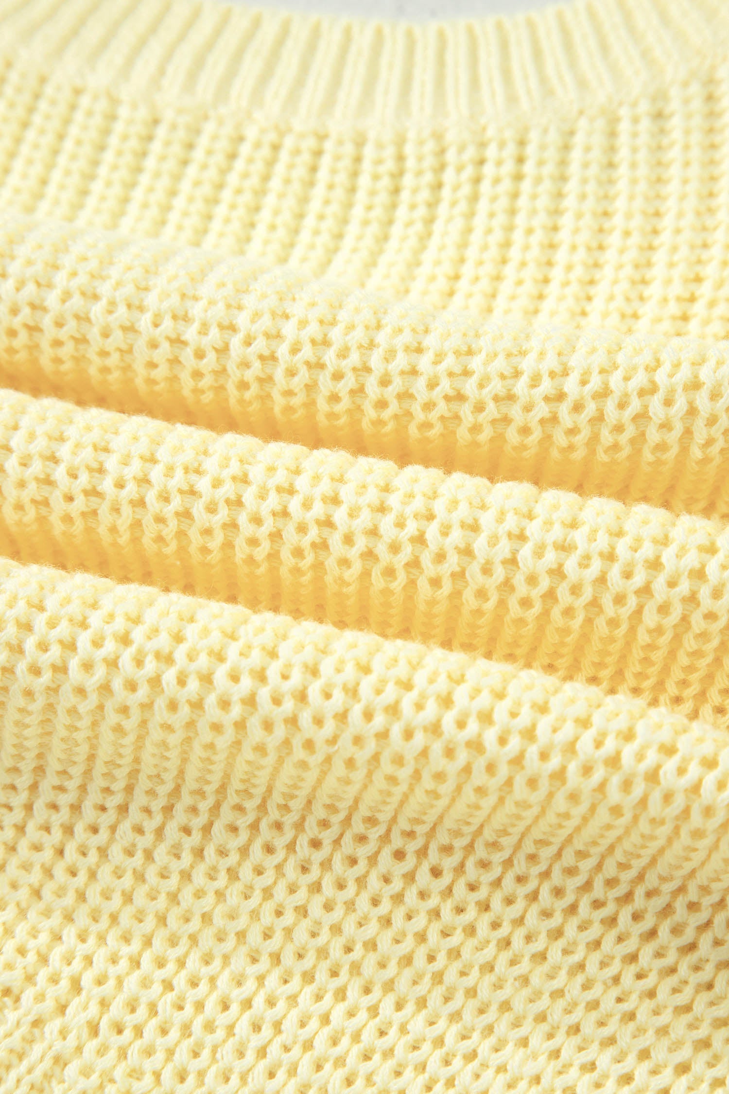 Solid Cropped Tie Back Cutout Knit Tank in Yellow