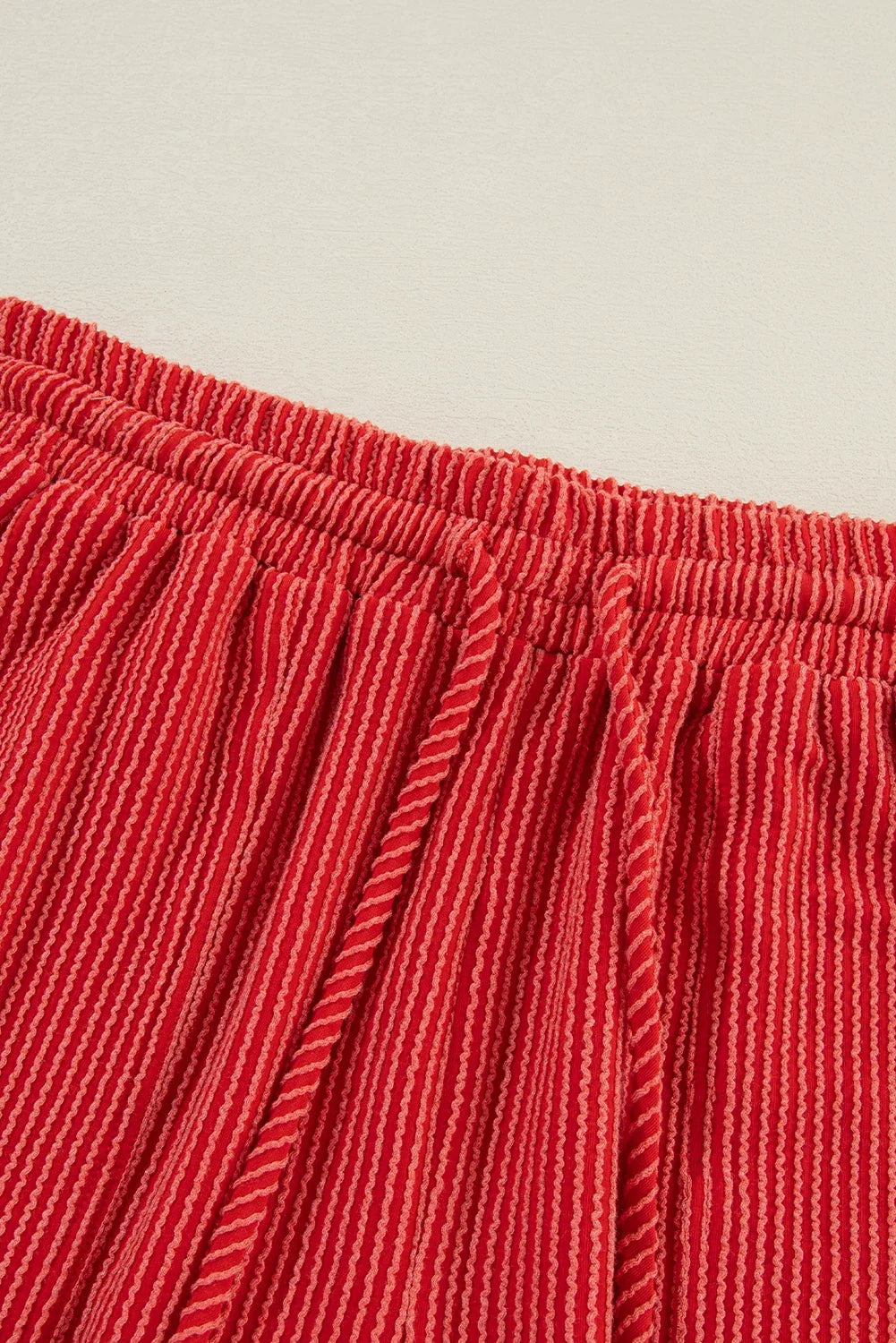 Christmas Letter Print Corded Knit Top & Pants Set