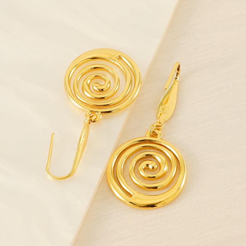 Niche Mosquito Coil Holder Stainless Steel Earrings