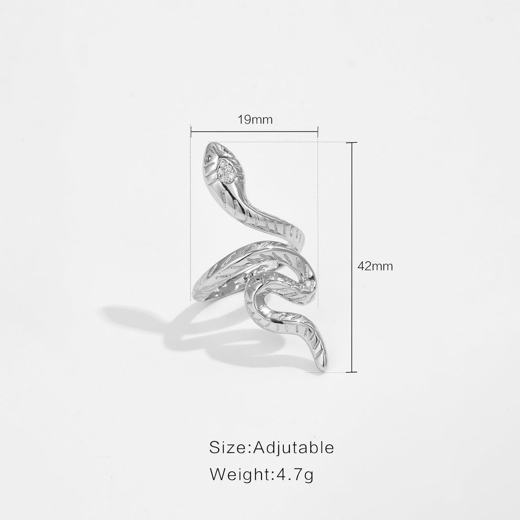 Snake Year Life Opening Adjustable Personality Ring