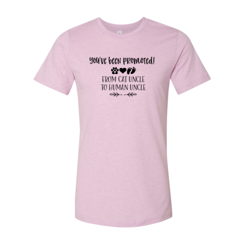 You've Been Promoted Cat Uncle to Human Uncle Blue T-Shirt - Image 7