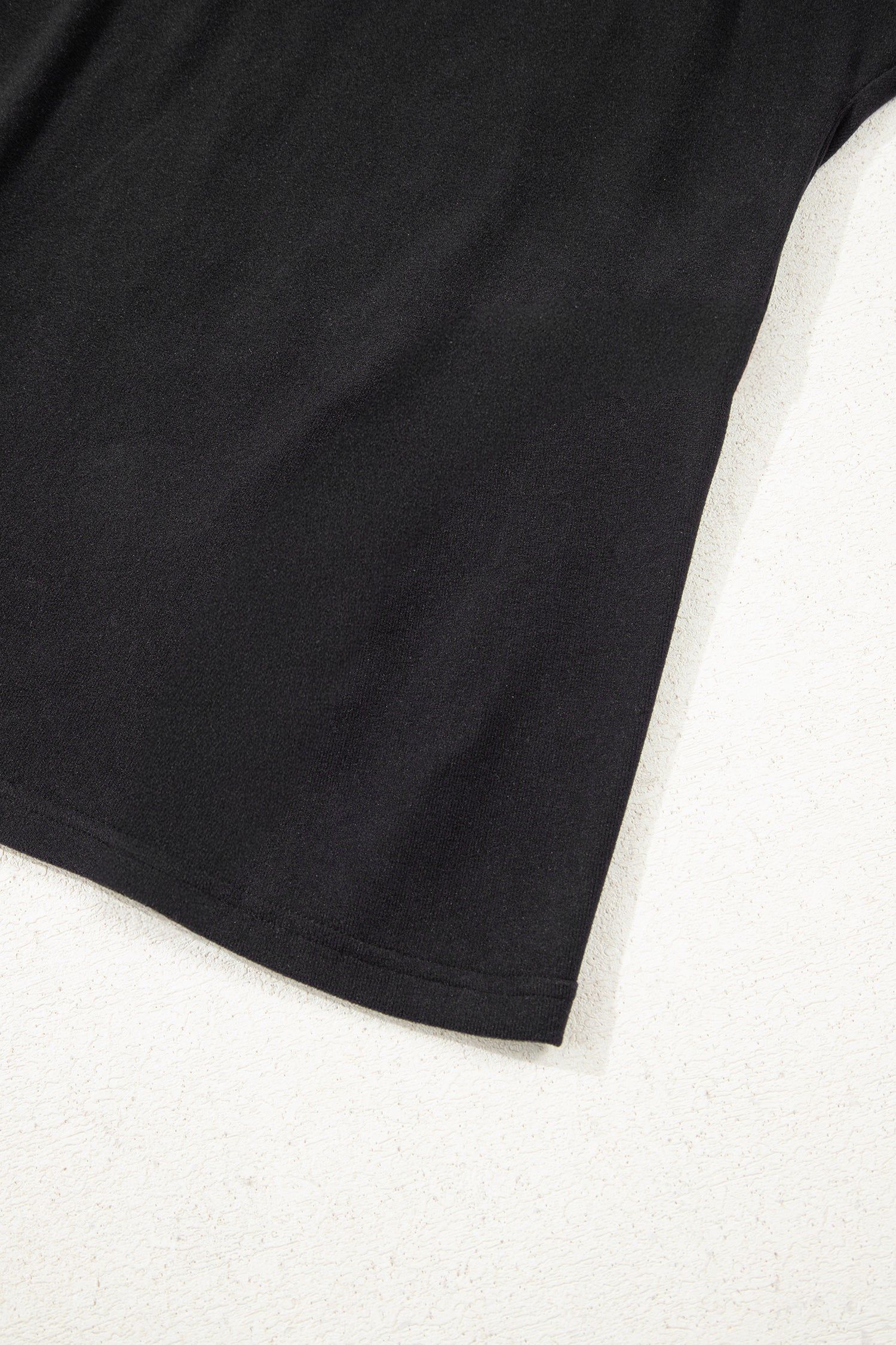 Women's Long Sleeve Tee with Sheer Patchwork & Bow Details