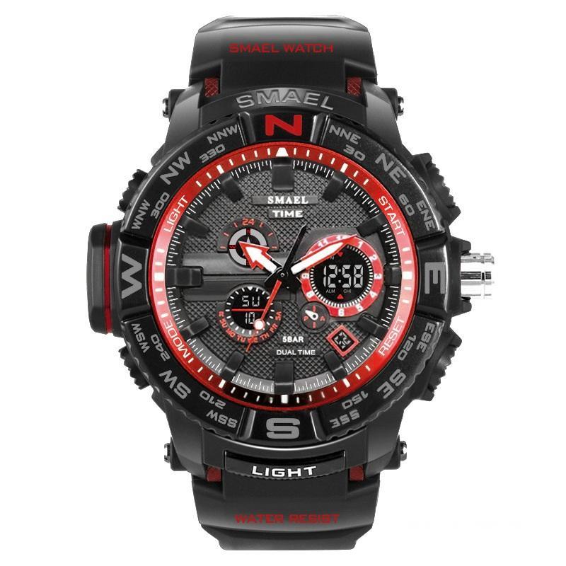 Mens Tactical Dual Display Quartz Sport Watch
