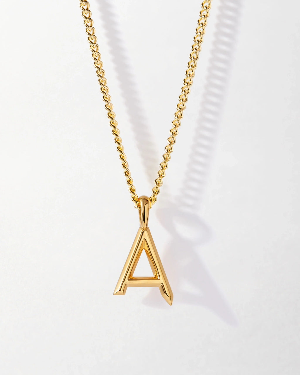 18K gold letters with birthstone design exquisite and noble necklace