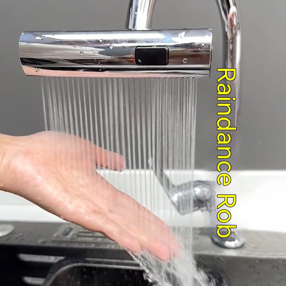 Modern 3-in-1 Waterfall Kitchen Faucet Attachment with Swivel Head