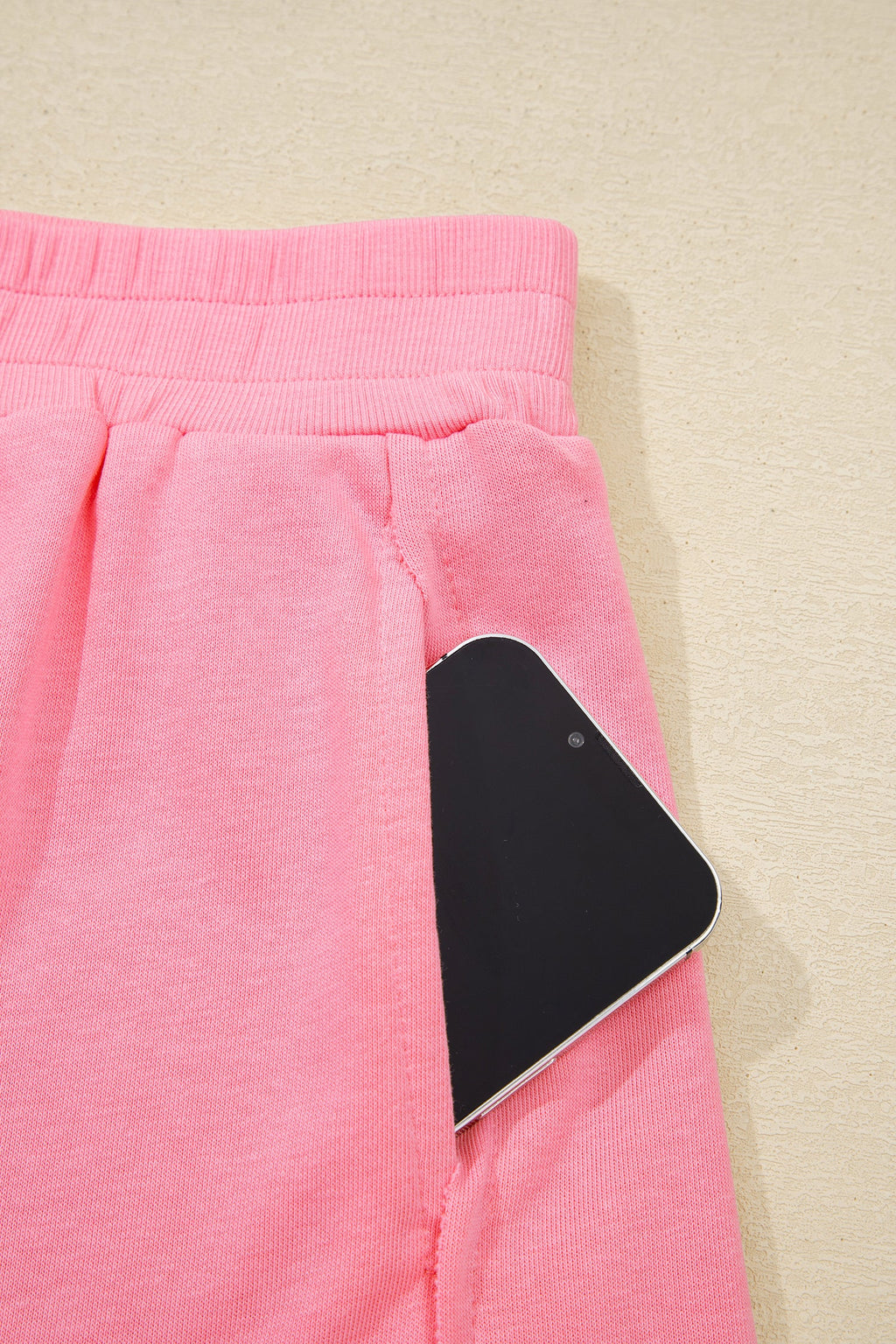 Pink Slim Knit Tank Top and Skort Two-Piece Athleisure Set