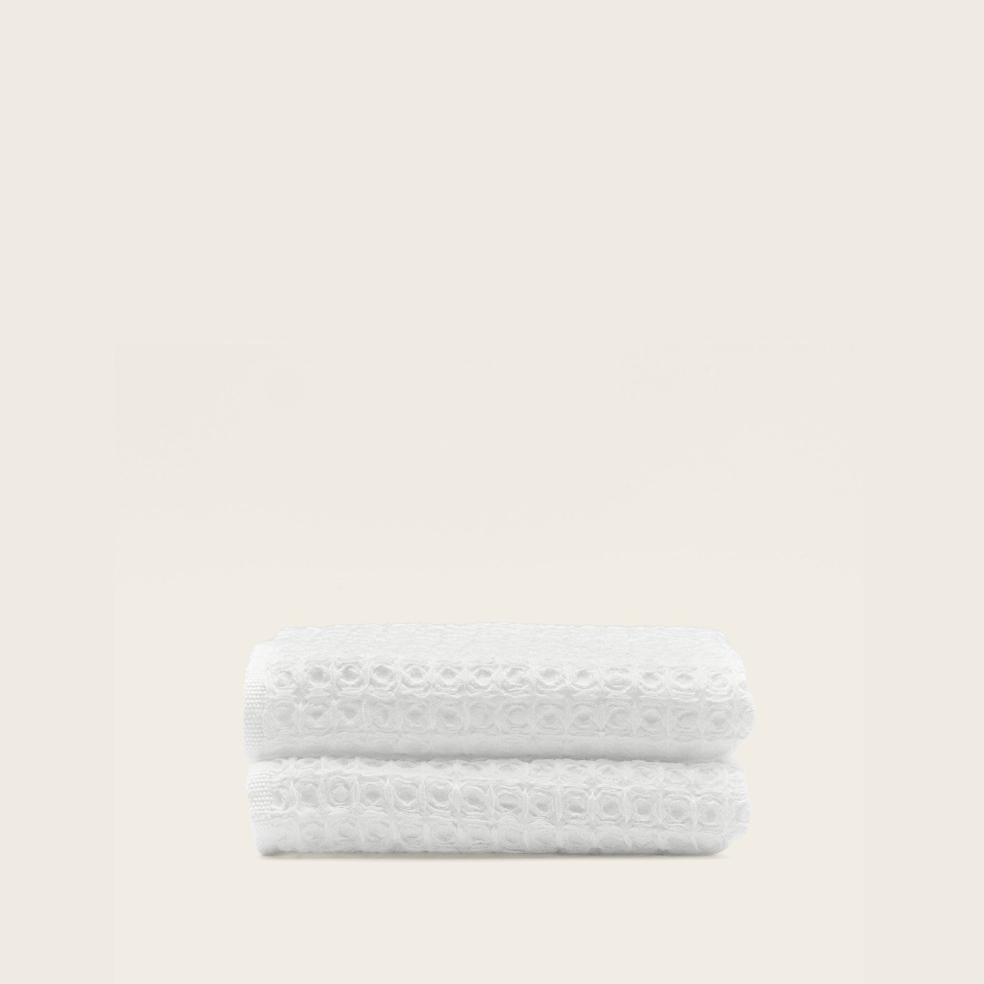 Sedona White Cotton Waffle Weave Bath Towel - Image 24