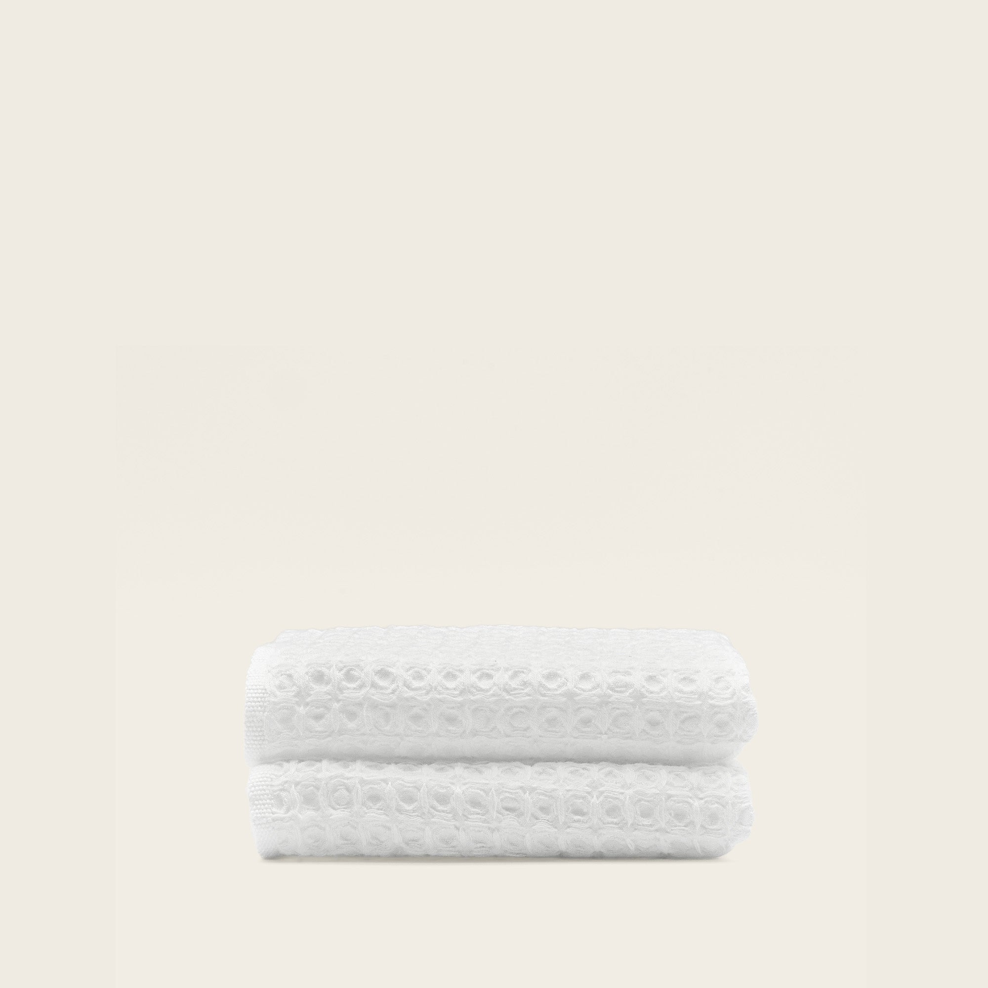 Sedona White Cotton Waffle Weave Bath Towel - Image 24