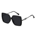 Oversized Polarized Sunglasses for Women - Large Metal Frame
