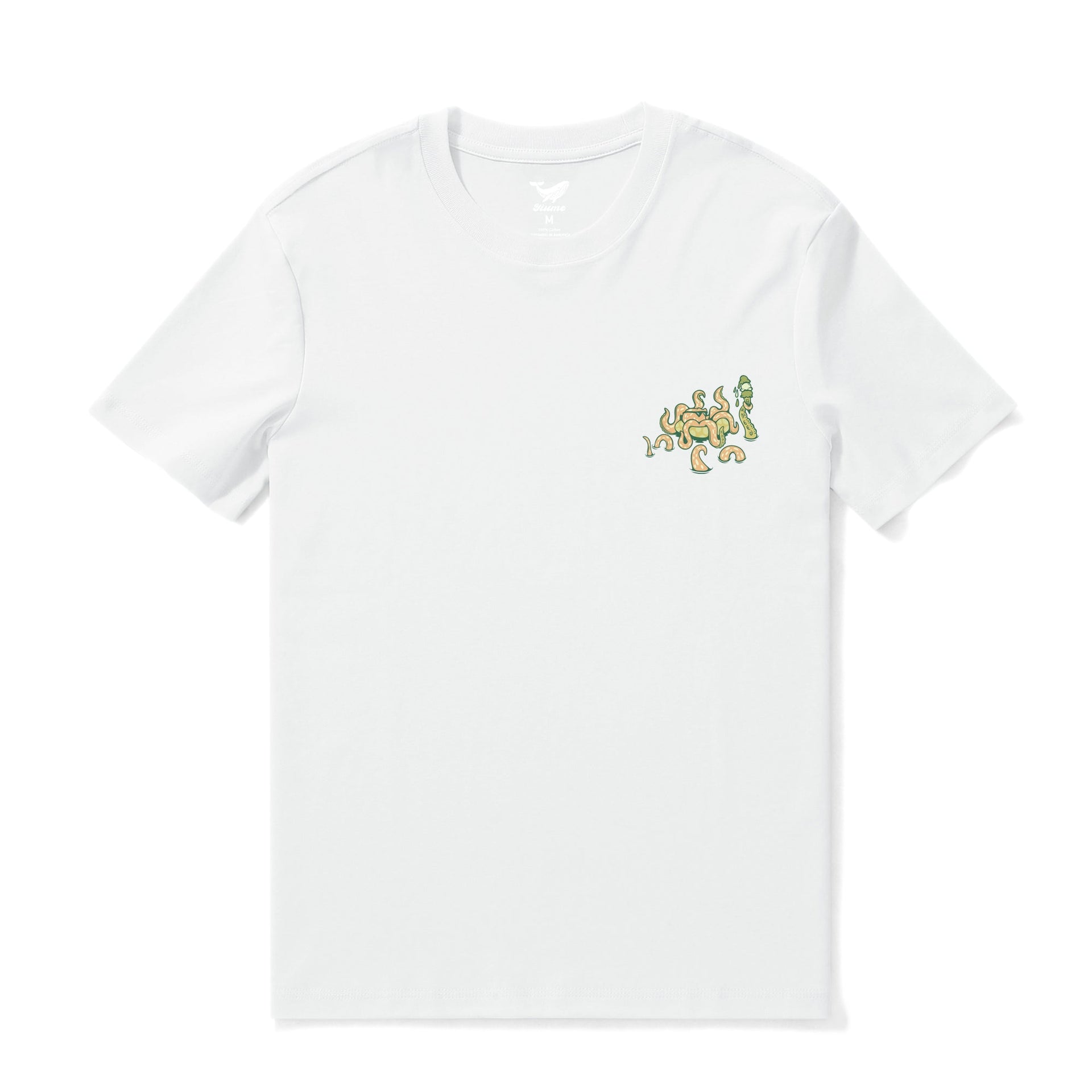 Taking The Day Off Graphic Crew Neck T-Shirt 100% Cotton White