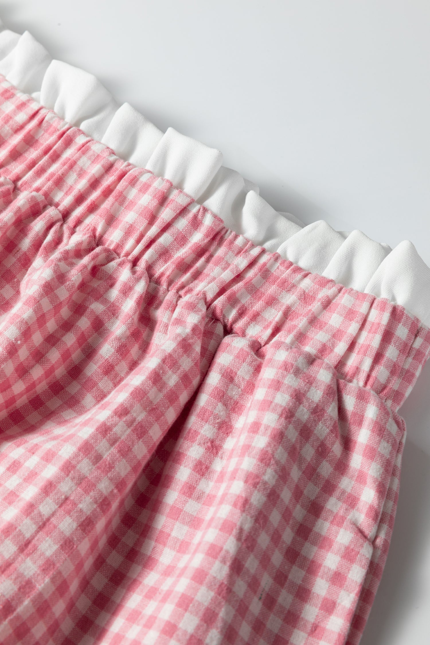 Daphne Trim Plaid Print Shorts High Rise Preppy Gingham Casual