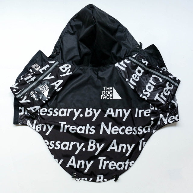 Yellow and Black Waterproof Dog Rain Jacket with Reflective Details - Image 25