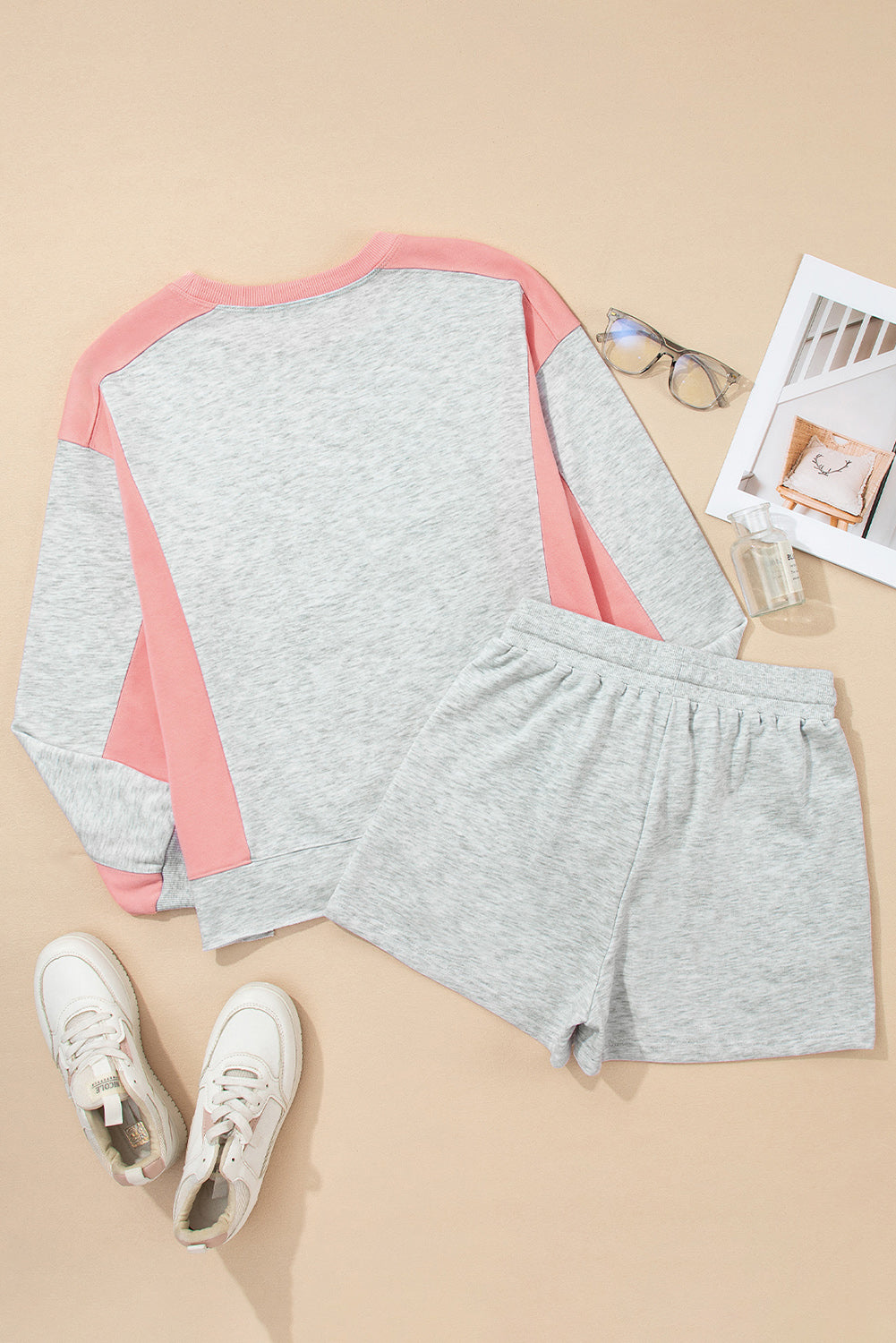 Colorblock Top and Shorts Set
