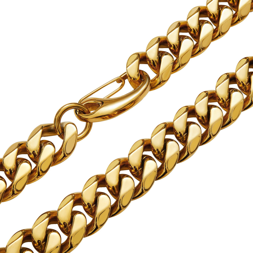 Stainless Steel Cuban-Link Mens Necklace