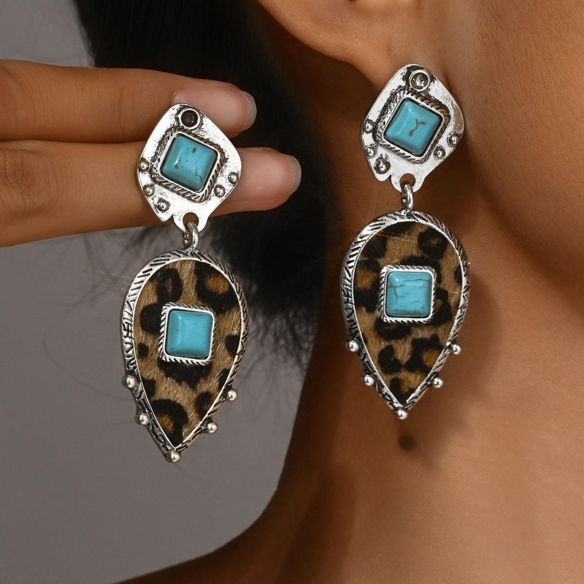 Fashionable Denim-style Creative Niche Stud Earrings