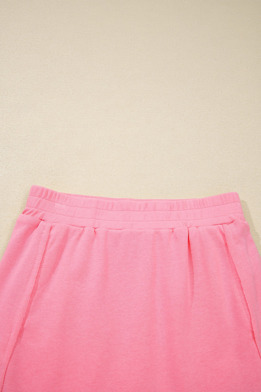 Pink Slim Knit Tank Top and Skort Two-Piece Athleisure Set