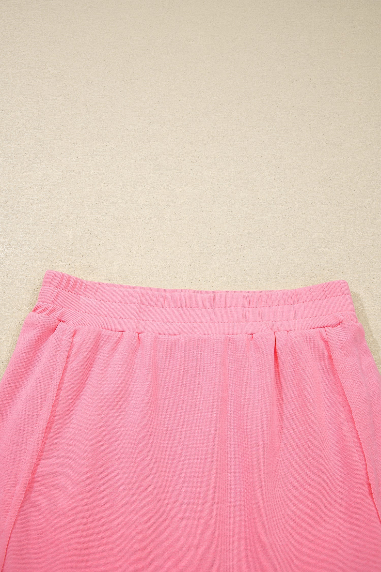 Pink Slim Knit Tank Top and Skort Two-Piece Athleisure Set