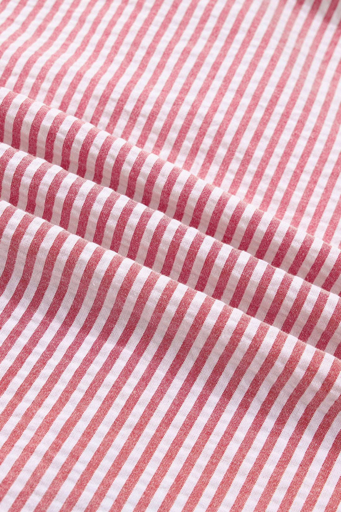 Stripe Bow Tie Straps Ruffle Hem Maxi Dress in Red and White
