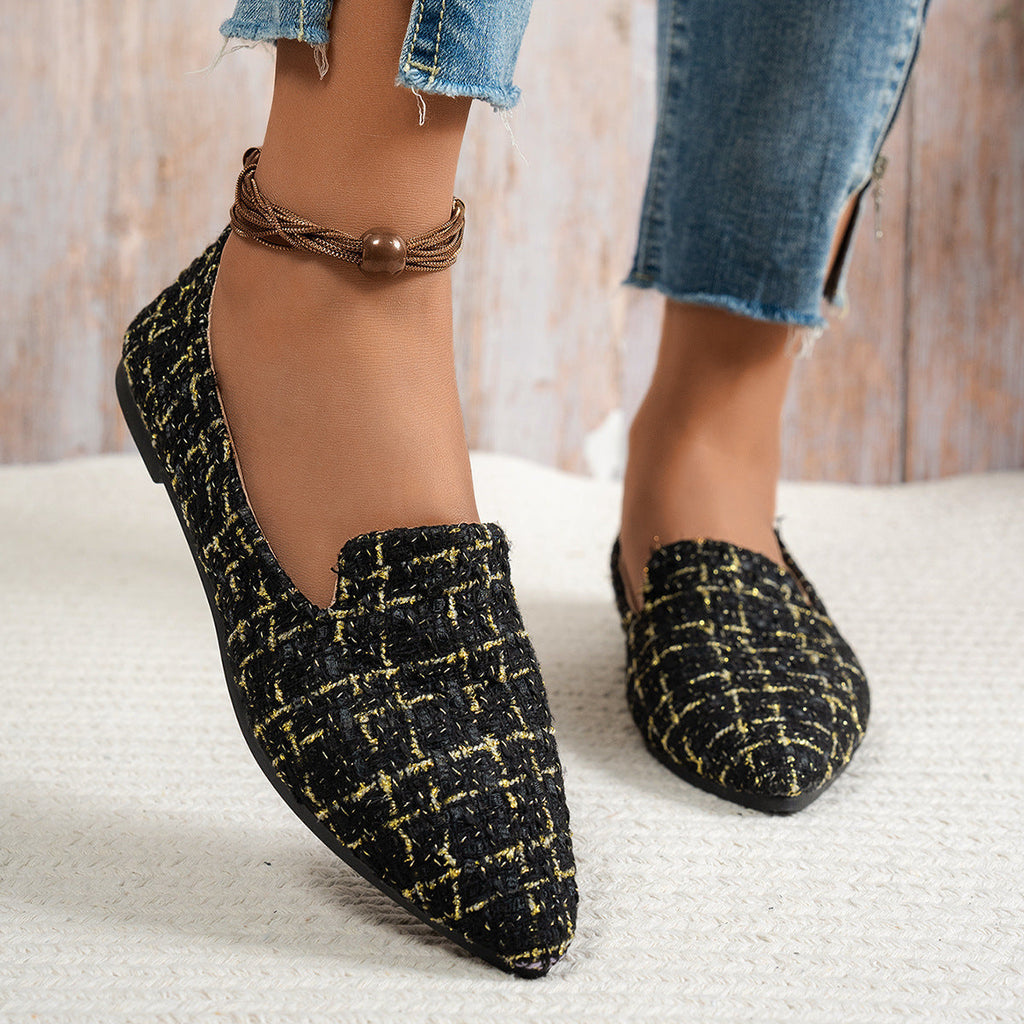 Women’s Flat Pointed-Toe Thin Shoes — Casual Everyday Flats