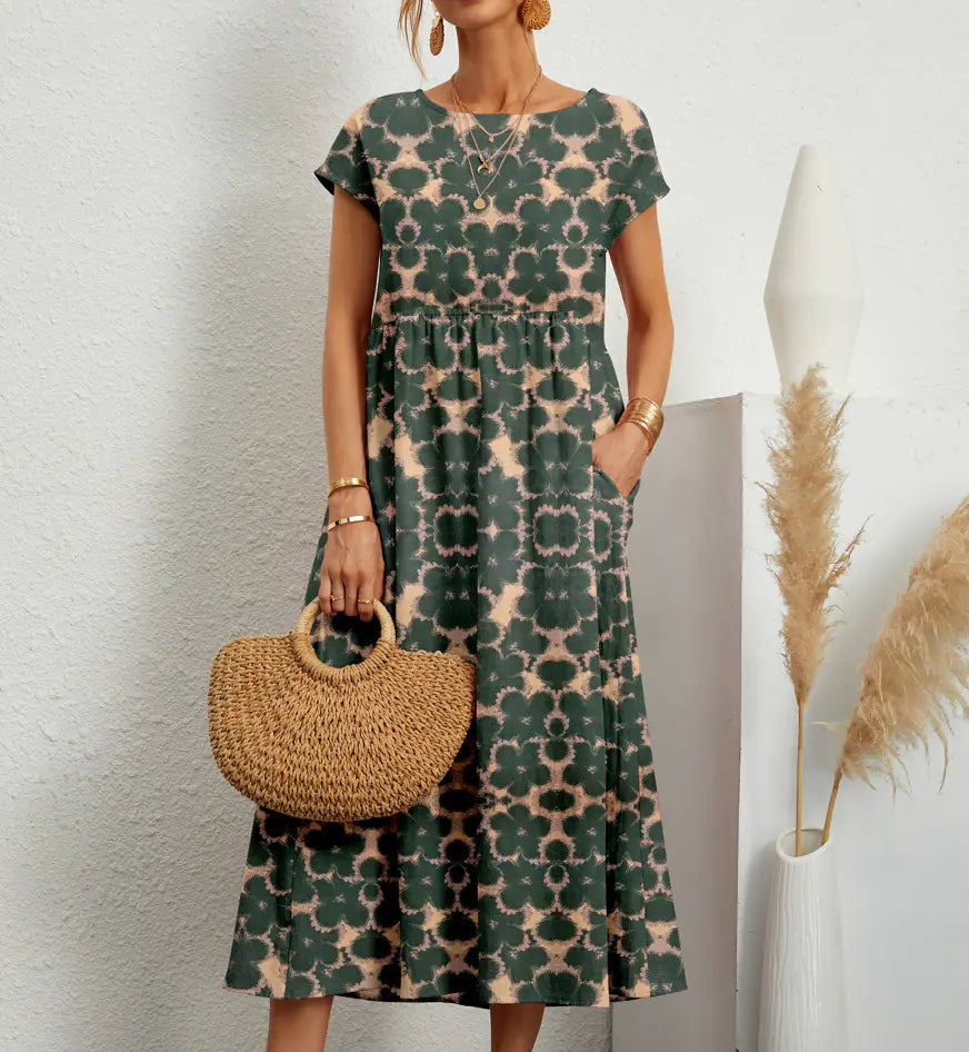 Women's Loose Cotton Linen Sleeveless Summer Dress