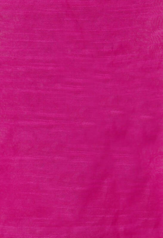 Cotton Black Temple Border Dupatta with Pink Accents