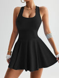 Women's High Waist Sleeveless Yoga Athletic Dress - Image 8