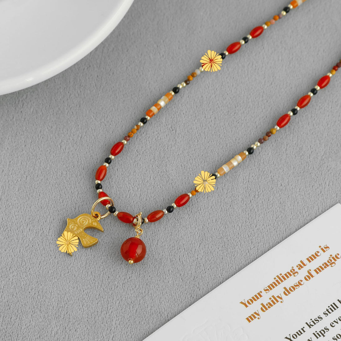 Handmade Bird Necklace New Chinese Style Ethnic Minimalist Jewelry