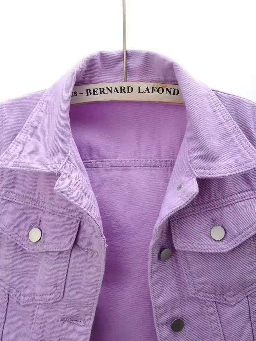 Women's Bright Yellow Cropped Button-Down Trucker Jacket - Image 6