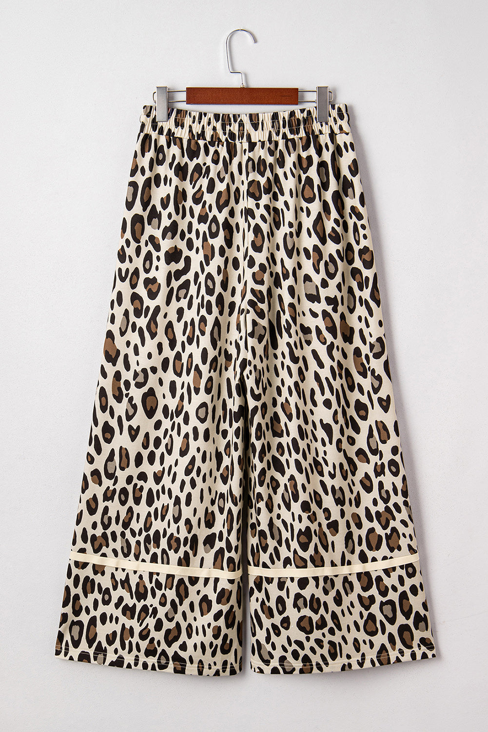 Leopard Wide Leg Cropped Pants