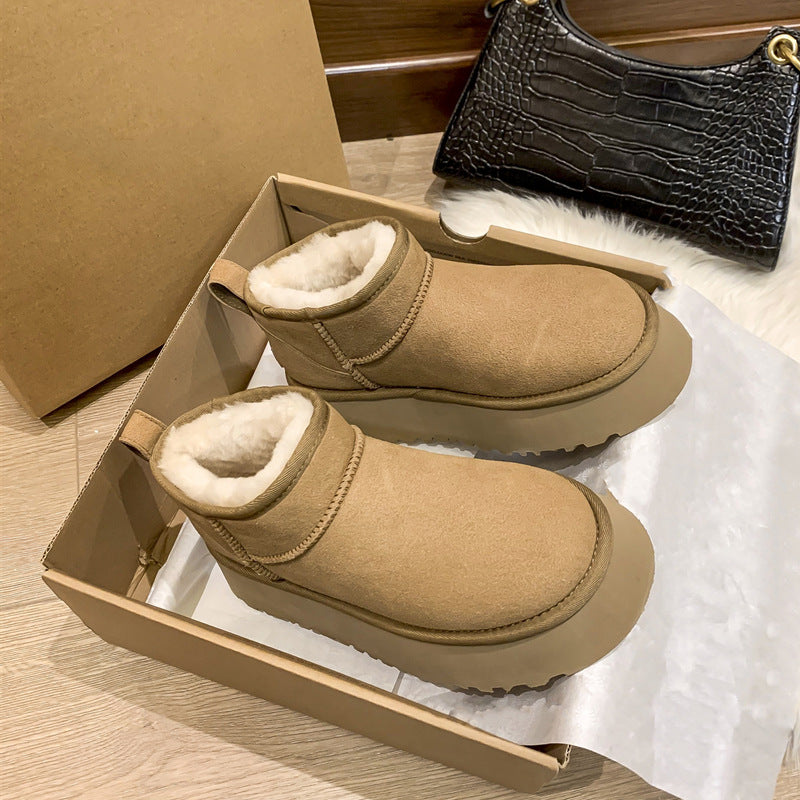 Women's Muffin Thick Sole Snow Boots Winter