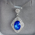 Full Diamond Luxurious And Elegant Royal Blue Necklace