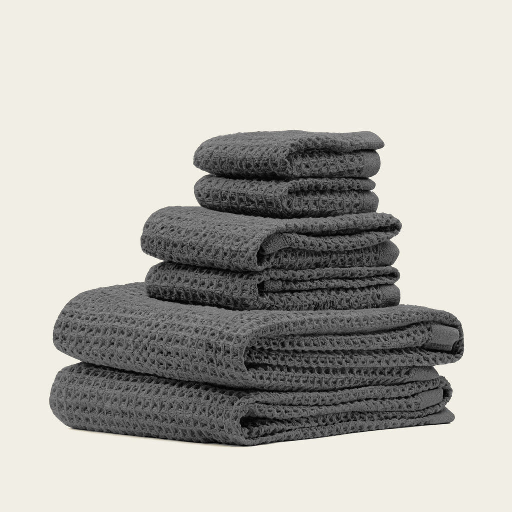 Sedona White Cotton Waffle Weave Bath Towel - Image 43