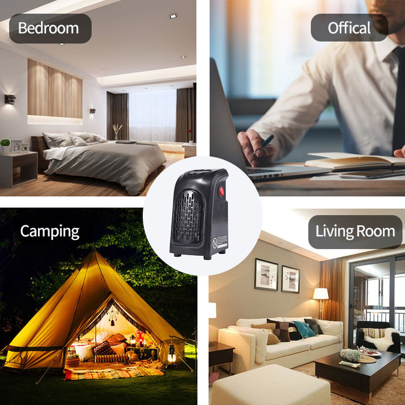 Mini Portable Electric Wall Heater with PTC Ceramic Heating Element