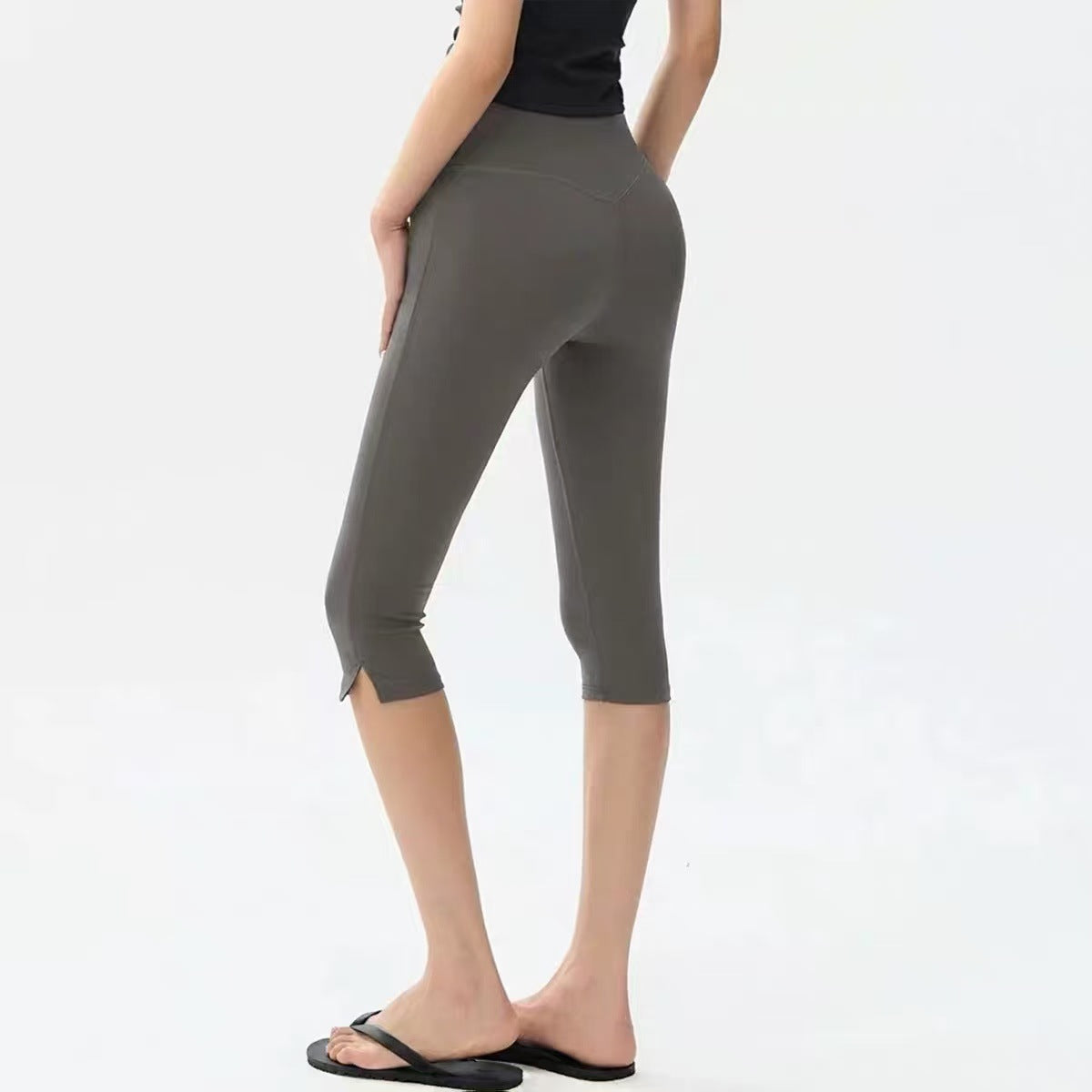 High-Waist 7/8 Yoga Leggings – Slim-Fit Fitness Pants for Women