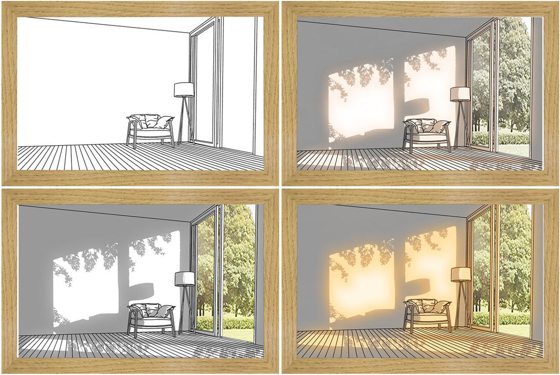 LED Decorative Light Painting: Modern Sunshine Art Night Light