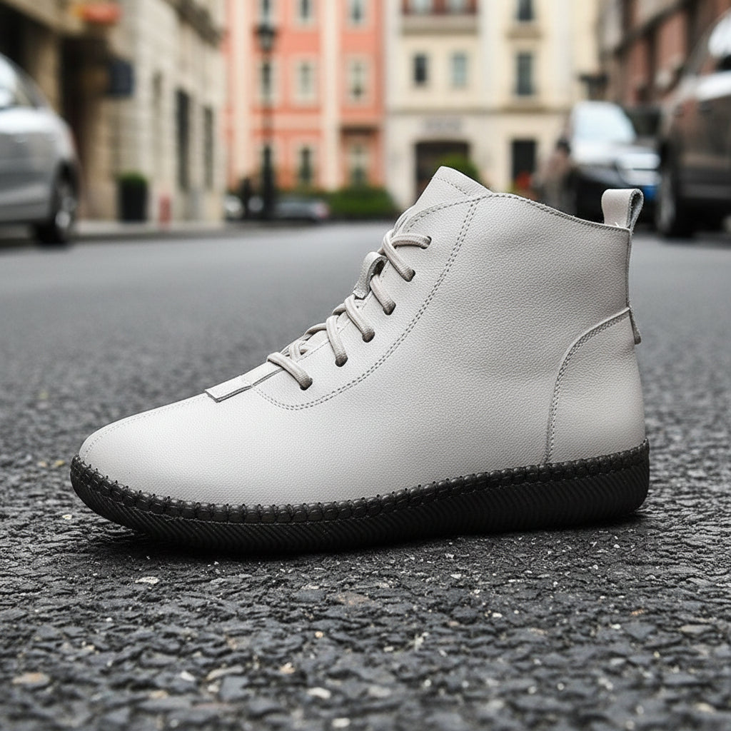 Women’s Genuine Leather Soft-Soled Flat Ankle Boots