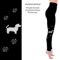 Wirehaired Dachshund Rhinestone Leggings with Pockets