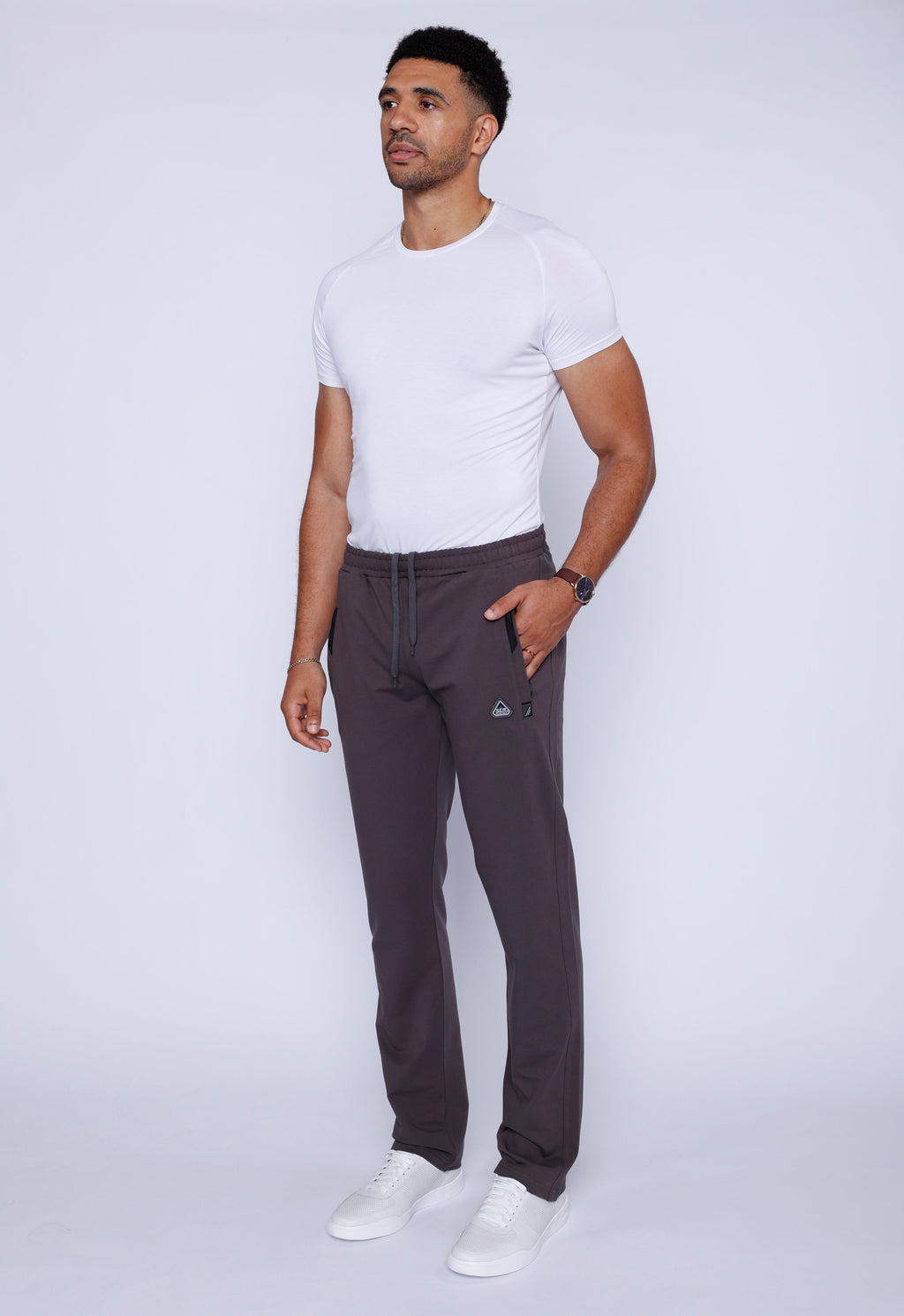 Men's Athletic Straight Fit Sweatpants in Grey - Image 50