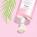 theBalm Lightweight Daily Face Moisturizer bottle in minimalist pink and white packaging