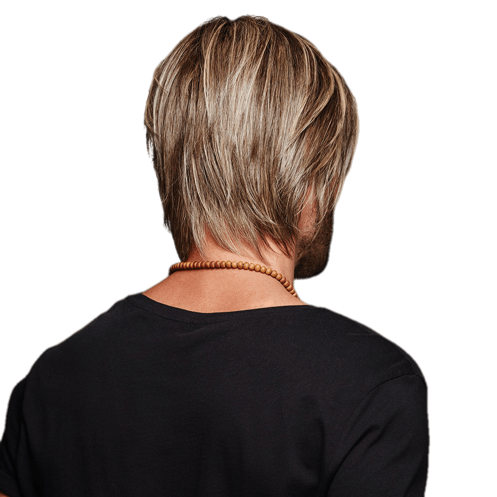 Daring Men's Lace Front Wig with Heat-Friendly Excelle Fiber